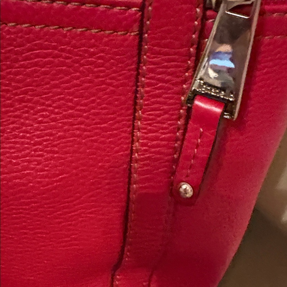 Tignanello Red Leather Hobo Bag - Picture 3 of 10